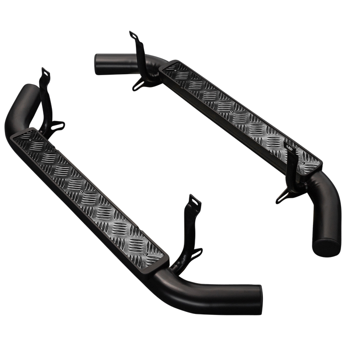 CLASSIC DEFENDER 110 XS 2DR HIGH CAPACITY SIDE STEPS - CHEQUERPLATE